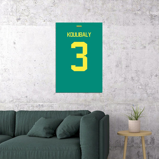 Senegal #3 Kalidou Koulibaly World Soccer Championship Poster Wall Art Print Home Wall Decor - xonomax