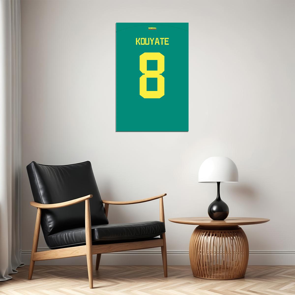Senegal #8 Cheikhou Kouyate World Soccer Championship Poster Wall Art Print Home Wall Decor