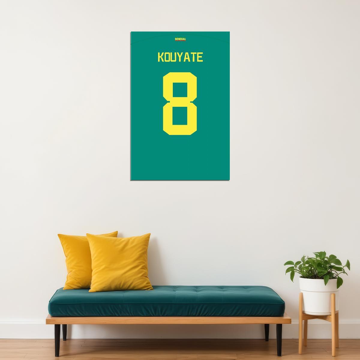 Senegal #8 Cheikhou Kouyate World Soccer Championship Poster Wall Art Print Home Wall Decor