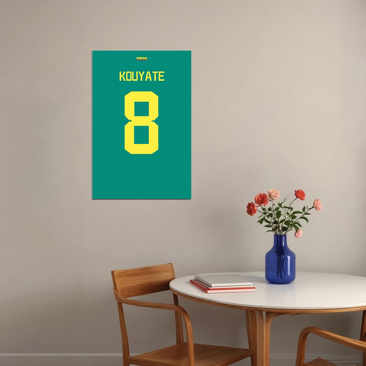 Senegal #8 Cheikhou Kouyate World Soccer Championship Poster Wall Art Print Home Wall Decor