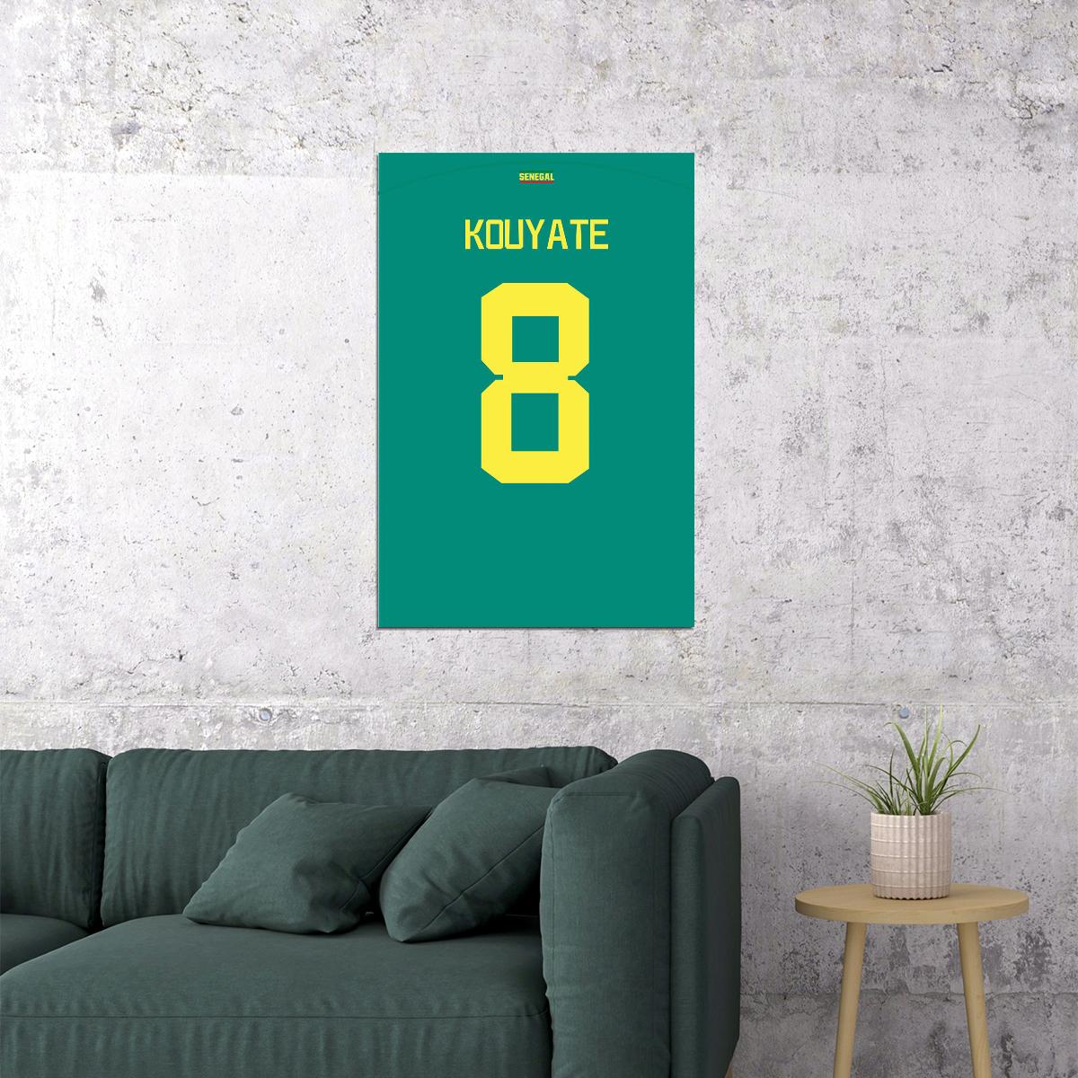 Senegal #8 Cheikhou Kouyate World Soccer Championship Poster Wall Art Print Home Wall Decor