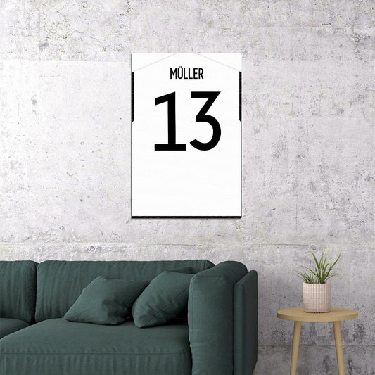 Germany #13 Thomas Muller World Soccer Championship Poster Wall Art Print Home Wall Decor - xonomax