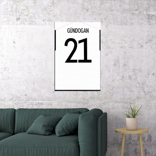Germany #21 Ilkay Gundogan World Soccer Championship Poster Wall Art Print Home Wall Decor - xonomax