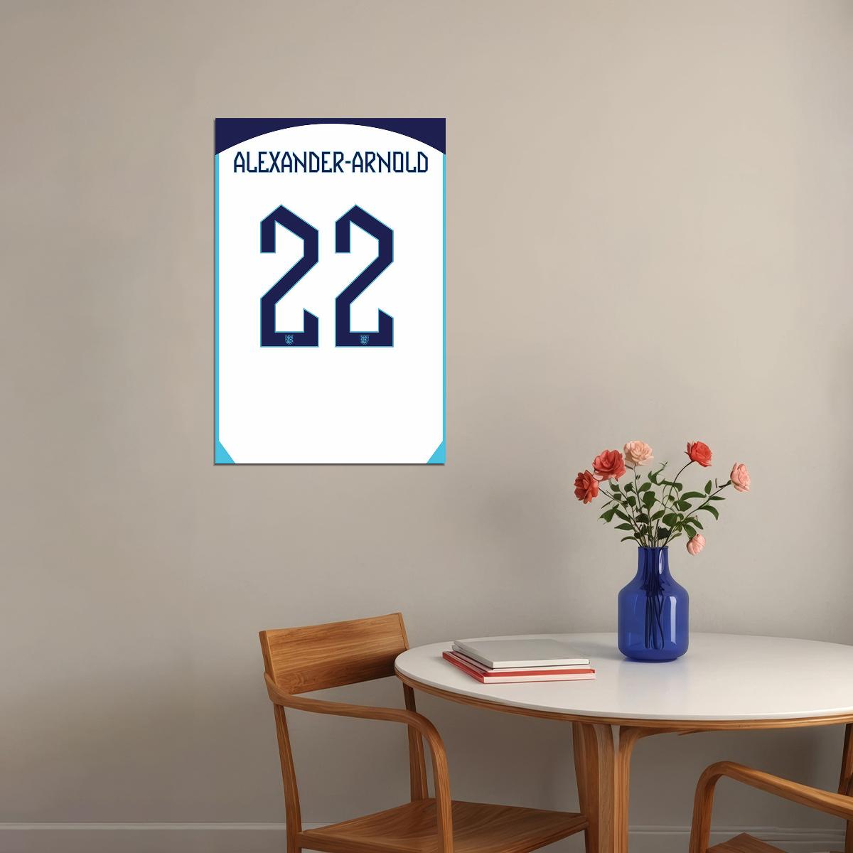 England #22 Trent Alexander World Soccer Championship Poster Wall Art Print Home Wall Decor - xonomax