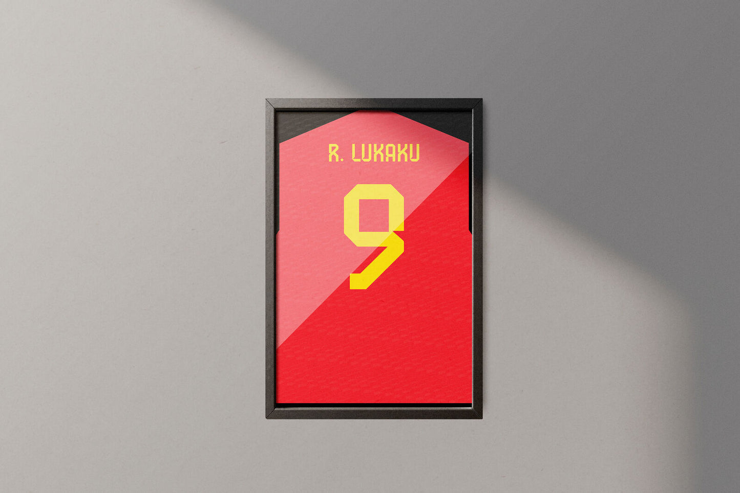Belgium #9 Romelu Lukaku World Soccer Championship Poster Wall Art Print Home Wall Decor