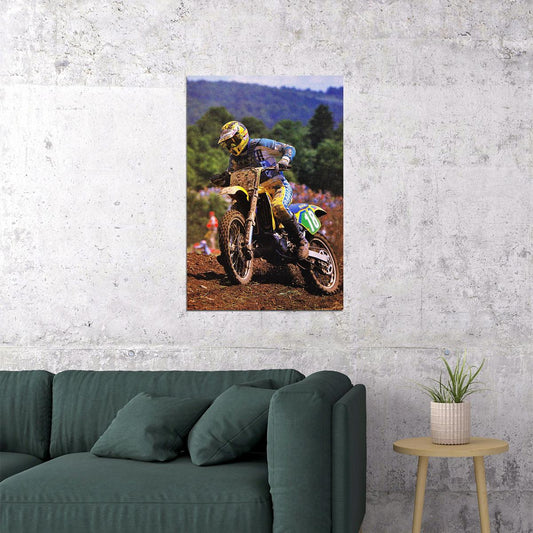 Bob Hannah Motorcycle Cross Country Racing Poster Wall Art Print Home Wall Decor - xonomax