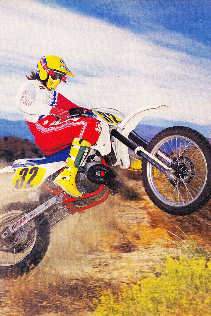 Johnnt O'mara Motorcycle Cross Country Racer Star Poster Wall Art Print Home Wall Decor