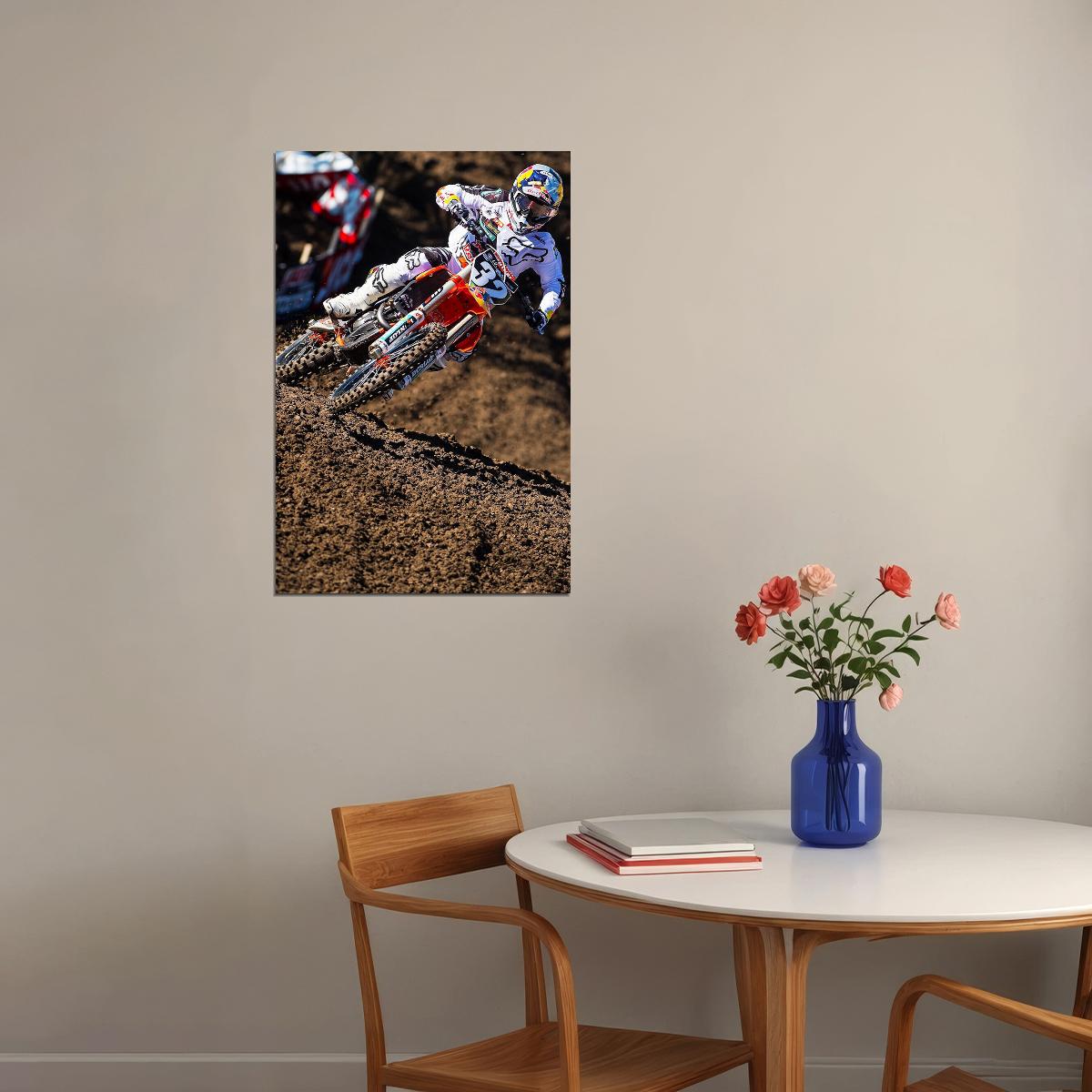 Jeff Stanton Motorcycle Cross Country Idol Poster Wall Art Print Home Wall Decor