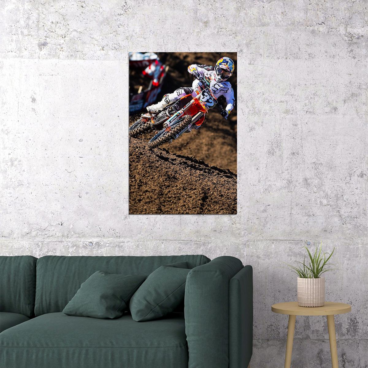 Jeff Stanton Motorcycle Cross Country Idol Poster Wall Art Print Home Wall Decor