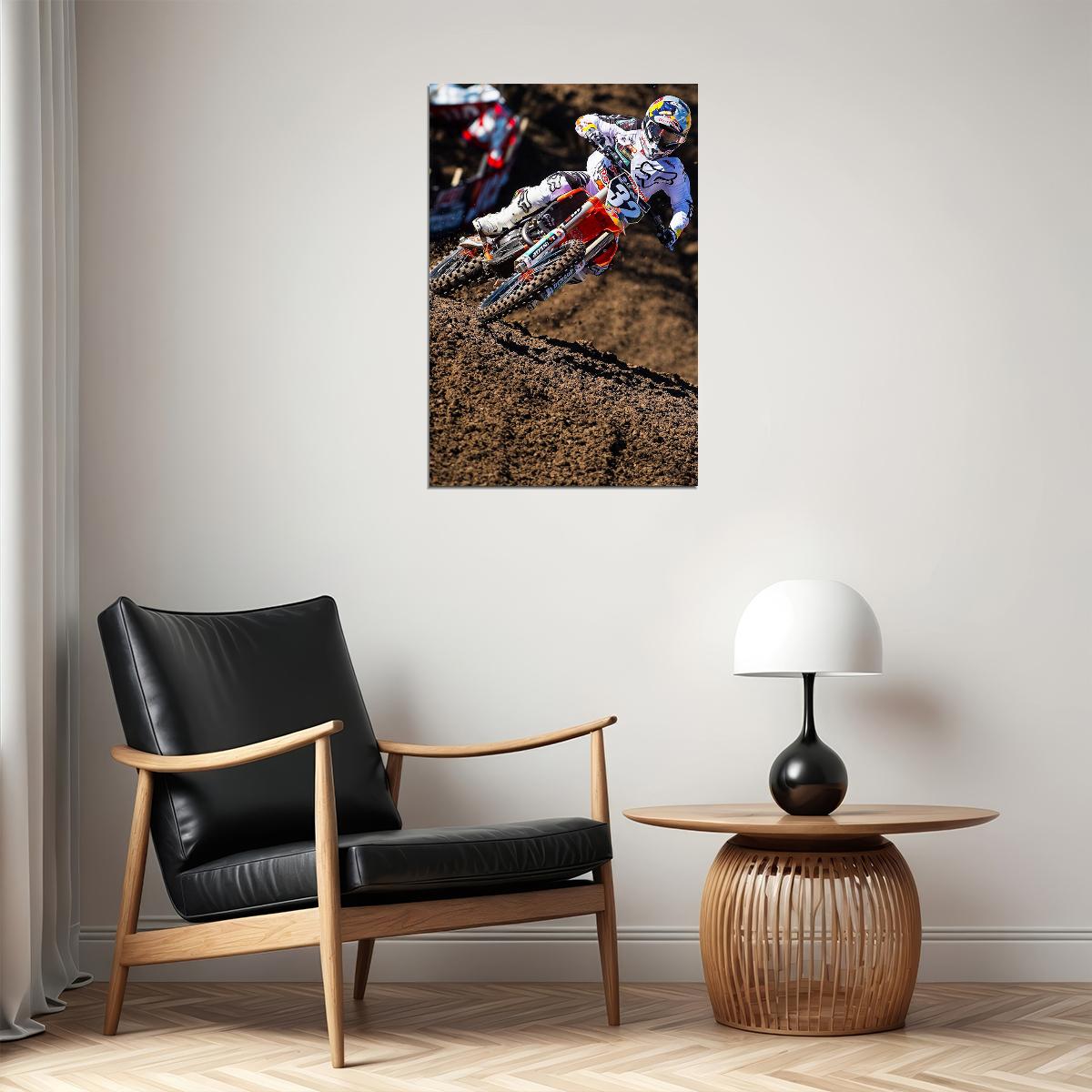 Jeff Stanton Motorcycle Cross Country Idol Poster Wall Art Print Home Wall Decor
