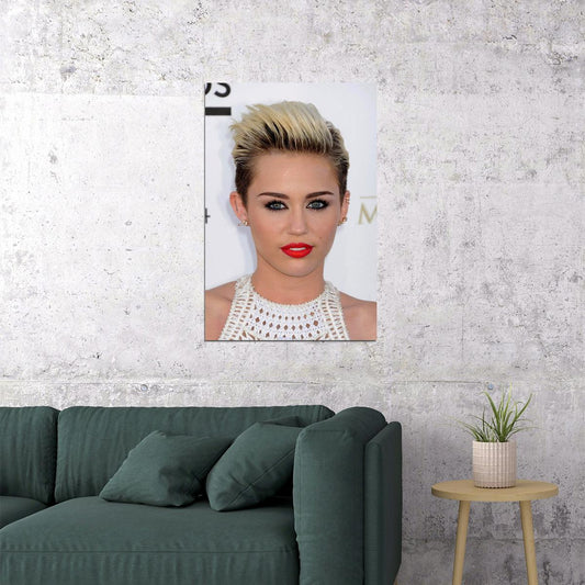 Miley Cyrus Singer Actor Music Songwriter Poster Wall Art Print Home Wall Decor - xonomax