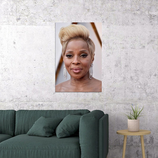 Mary Jane Blige Singer Cinema Actress Idol Poster Wall Art Print Home Wall Decor - xonomax