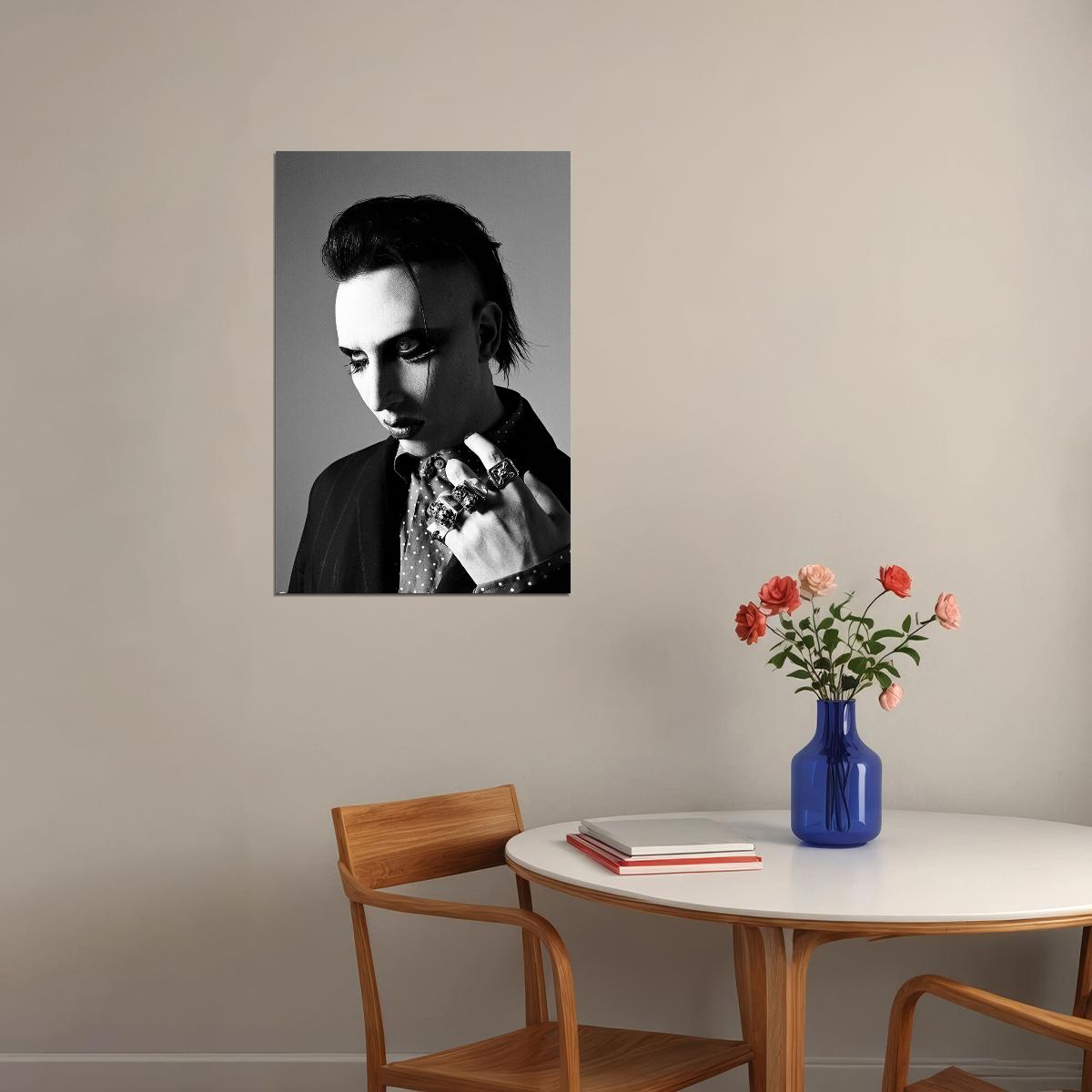 Marilyn Manson Celebrity Singer Musician Idol Poster Wall Art Print Home Wall Decor - xonomax