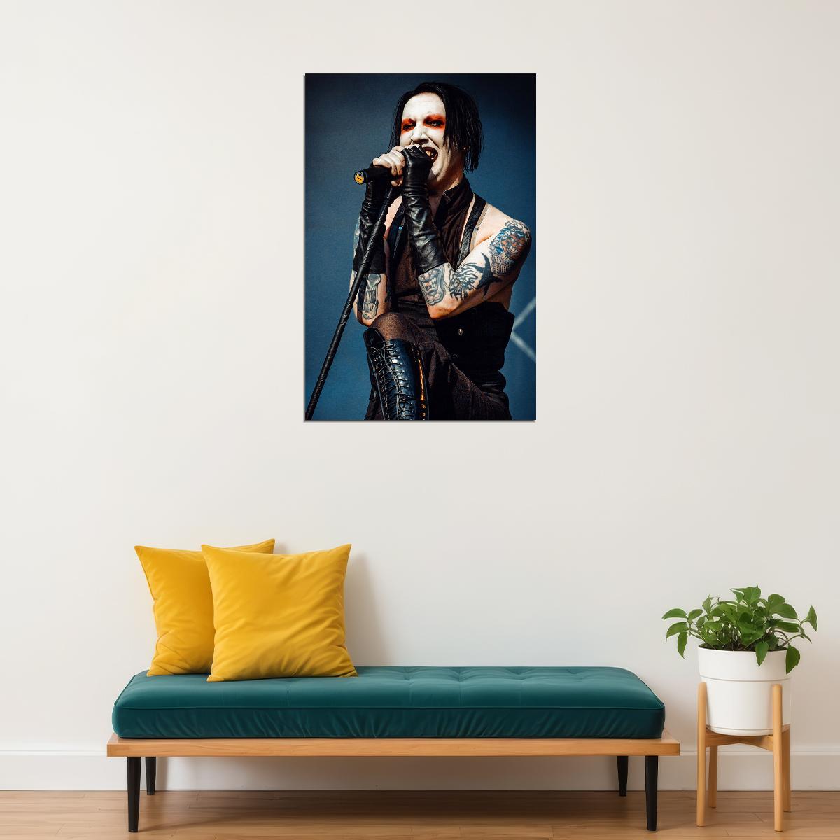Marilyn Manson Celebrity Singer Rock Idol Poster Wall Art Print Home Wall Decor - xonomax