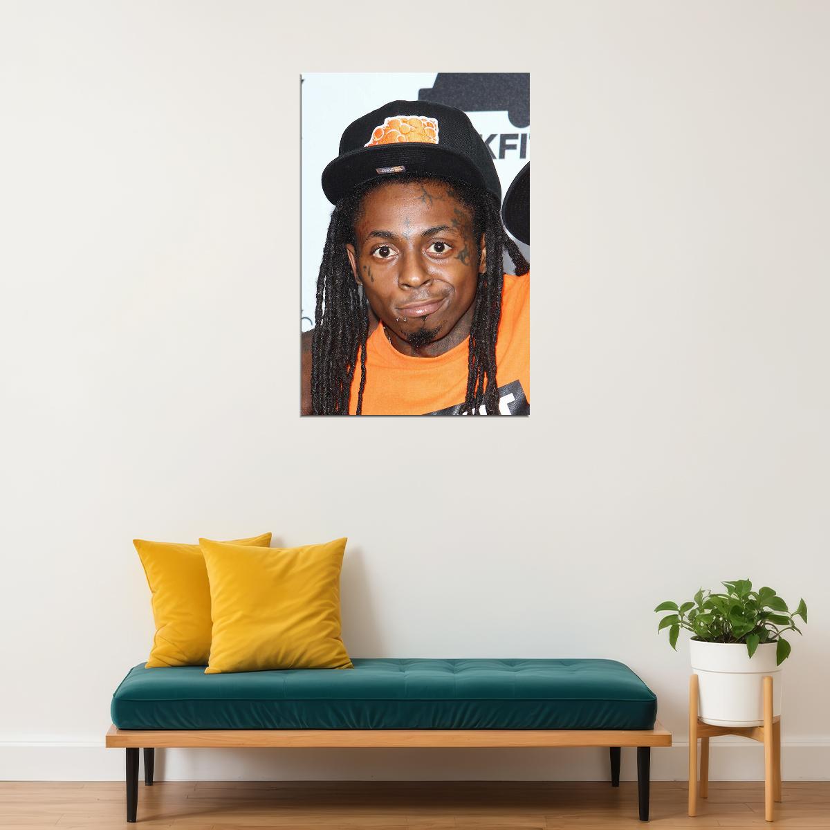Lil Wayne Celebrity Singer Rap Music Star Poster Wall Art Print Home Wall Decor - xonomax