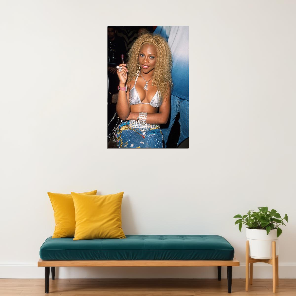 Lil Kim Celebrity Singer Rapper Hip Hop Idol Poster Wall Art Print Home Wall Decor - xonomax