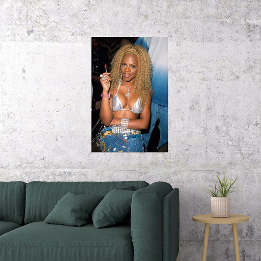 Lil Kim Celebrity Singer Rapper Hip Hop Idol Poster Wall Art Print Home Wall Decor - xonomax