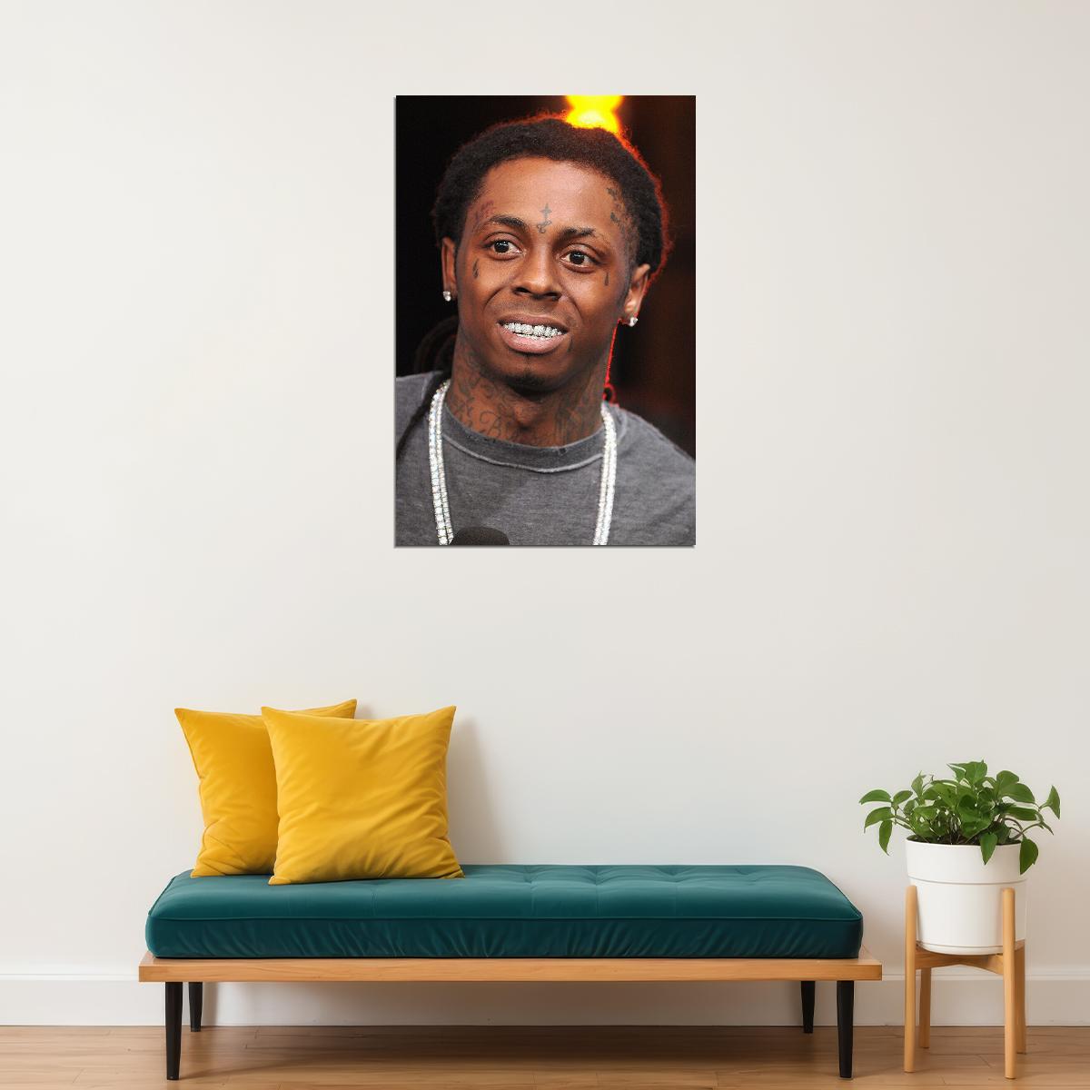 Lil Wayne Celebrity Singer Rap Music Idol Poster Wall Art Print Home Wall Decor - xonomax