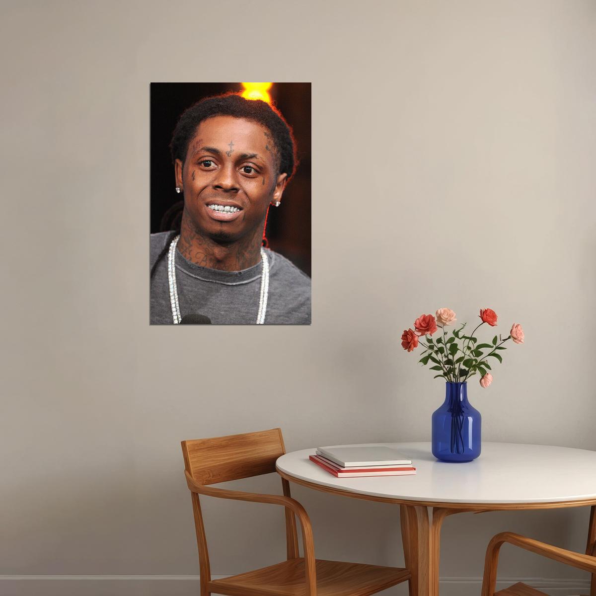 Lil Wayne Celebrity Singer Rap Music Idol Poster Wall Art Print Home Wall Decor - xonomax