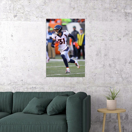 Denver Broncos American Football Player 31 Justin Simmons Poster Wall Art Print Home Wall Decor - xonomax