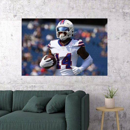Buffalo Bills American Football Player 14 Stefon Diggs Poster Wall Art Print Home Wall Decor - xonomax