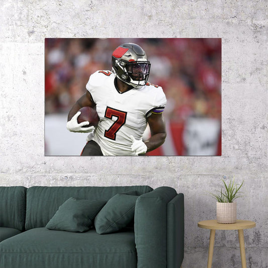 Tampa Bay Buccaneers Leonard Fournette 7 American Football Poster Wall Art Print Home Wall Decor - xonomax