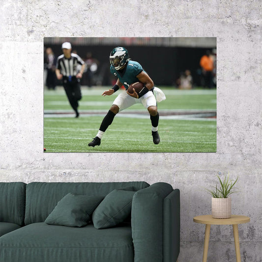 Philadelphia Eagles American Football Player Jalen Hurts Poster Wall Art Print Home Wall Decor - xonomax