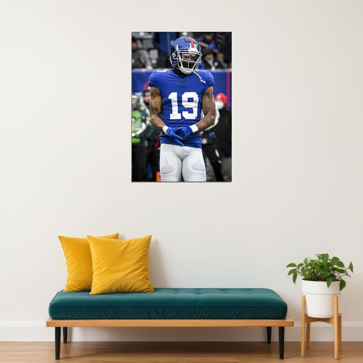 New York Giants American Football Player Kenny Golladay Poster Wall Art Print Home Wall Decor - xonomax