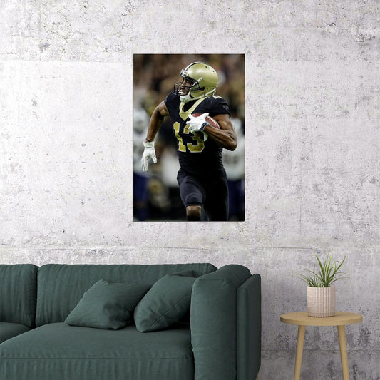 New Orleans Saints Offensive Player Michael Thomas Poster Wall Art Print Home Wall Decor - xonomax