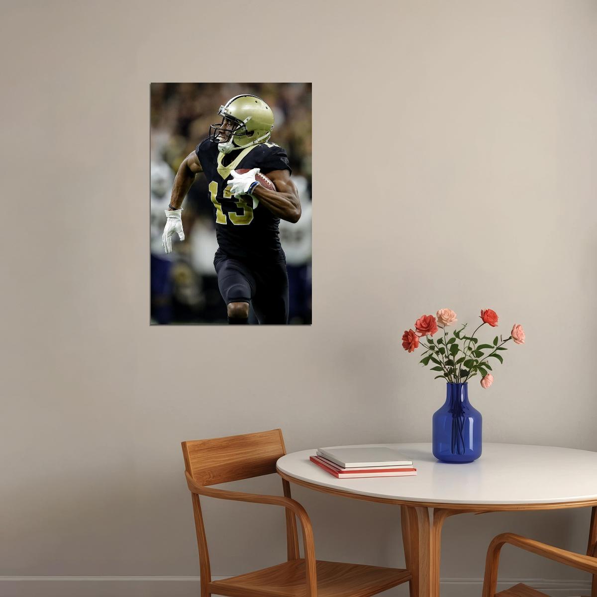 New Orleans Saints Offensive Player Michael Thomas Poster Wall Art Print Home Wall Decor - xonomax
