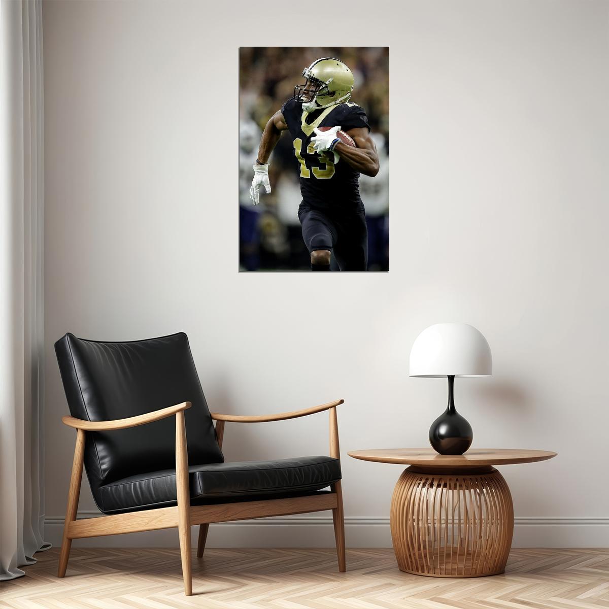 New Orleans Saints Offensive Player Michael Thomas Poster Wall Art Print Home Wall Decor - xonomax