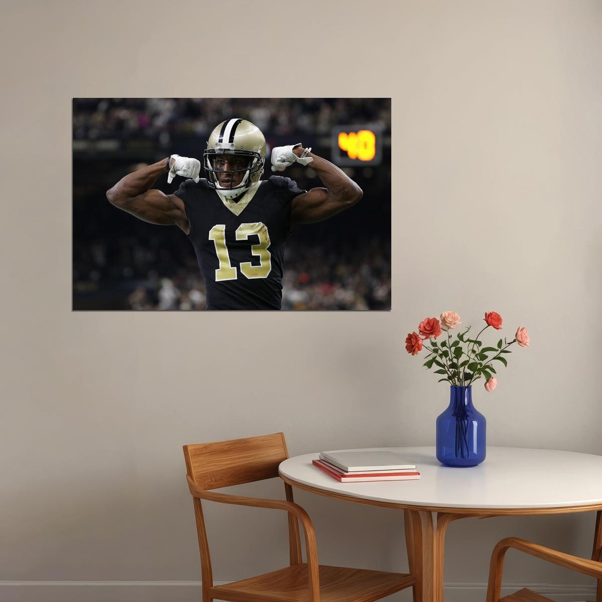 New Orleans Saints American Football Player Michael Thomas Poster Wall Art Print Home Wall Decor - xonomax