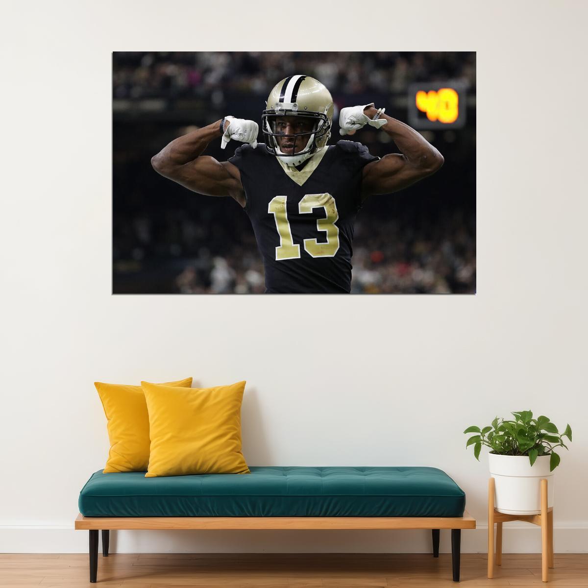New Orleans Saints American Football Player Michael Thomas Poster Wall Art Print Home Wall Decor - xonomax