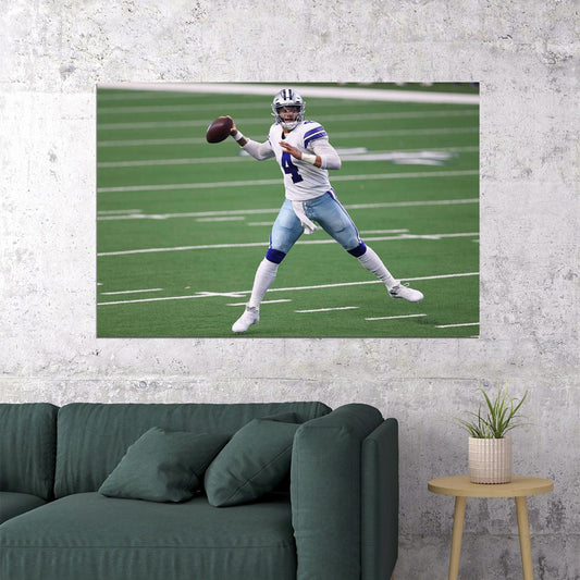 Dak Prescott 4 American Football Player Dallas Cowboys Poster Wall Art Print Home Wall Decor - xonomax