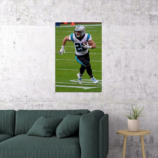 Carolina Panthers Christian Mc Caffrey American Footballer Poster Wall Art Print Home Wall Decor - xonomax