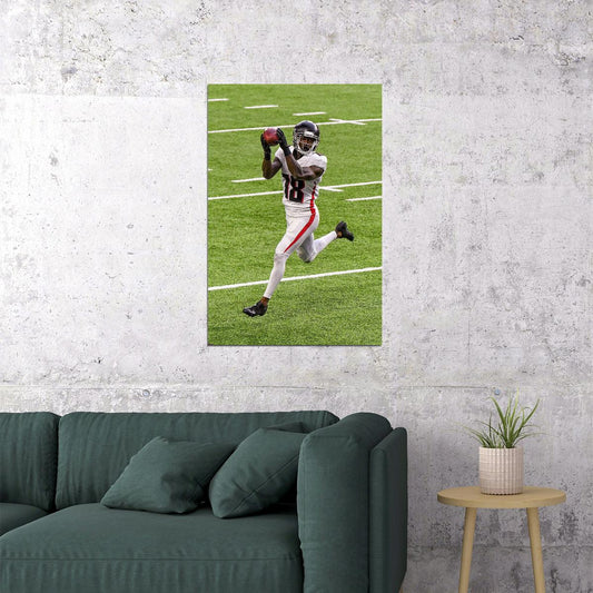 Atlanta Falcons Calvin Ridley 18 American Football Player Poster Wall Art Print Home Wall Decor - xonomax