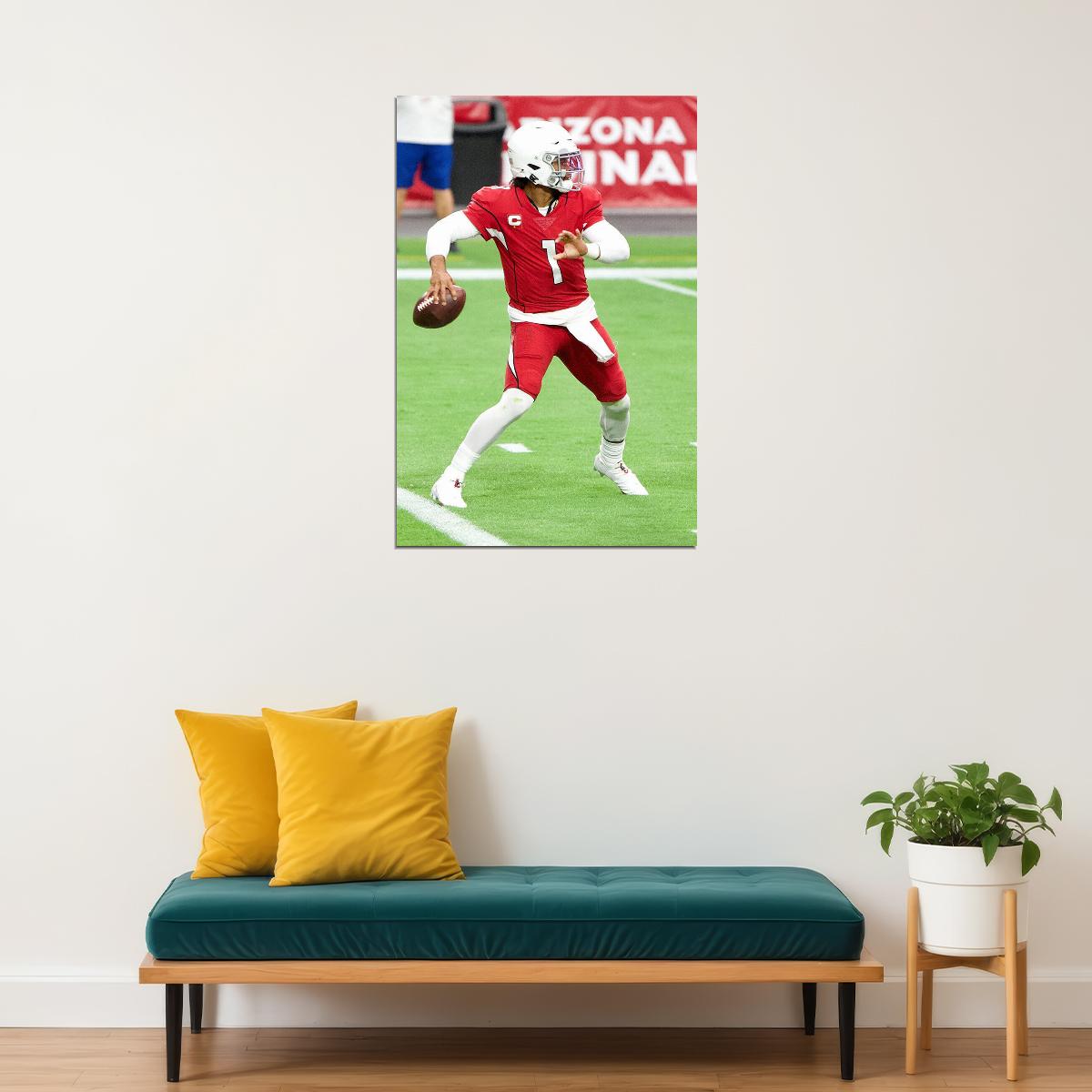 Arizona Cardinals Kyler Murray 1 American Football Player Poster Wall Art Print Home Wall Decor - xonomax