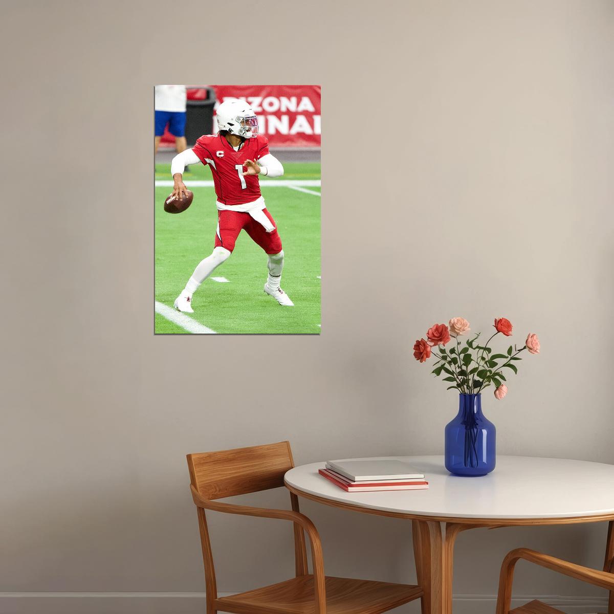 Arizona Cardinals Kyler Murray 1 American Football Player Poster Wall Art Print Home Wall Decor - xonomax