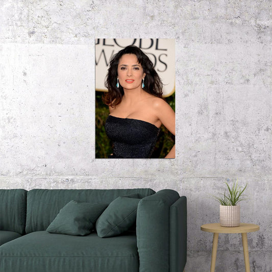 Salma Hayek Actress Low Cut Dress Poster Wall Art Print Home Wall Decor - xonomax