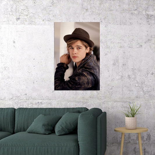 Brad Pitt Young Movie Actor Handsome Poster Wall Art Print Home Wall Decor - xonomax