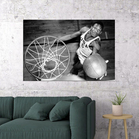 Bill Russell Basketball Goat Player Memorial Boston Poster Wall Art Print Home Wall Decor - xonomax