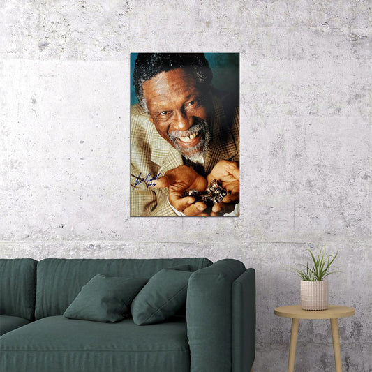 Bill Russell Old Basketball Pivot Player Sport Poster Wall Art Print Home Wall Decor - xonomax