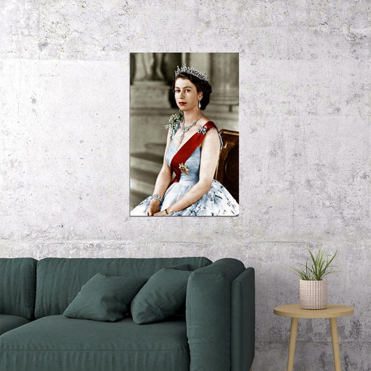 Her Majesty The Queen Elizabeth 2 Tribute Remember Vintage Poster Wall Art Print Home Wall Decor - xonomax
