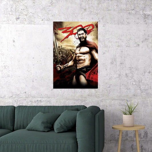 300 Vintage Action Movie Action War Drama Poster Wall Art Print Home Wall Decor - xonomax