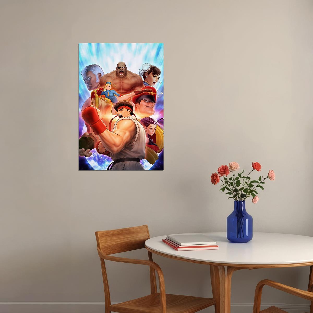 Street Fighter Classic Video Game Fight Game Poster Wall Art Print Home Wall Decor - xonomax