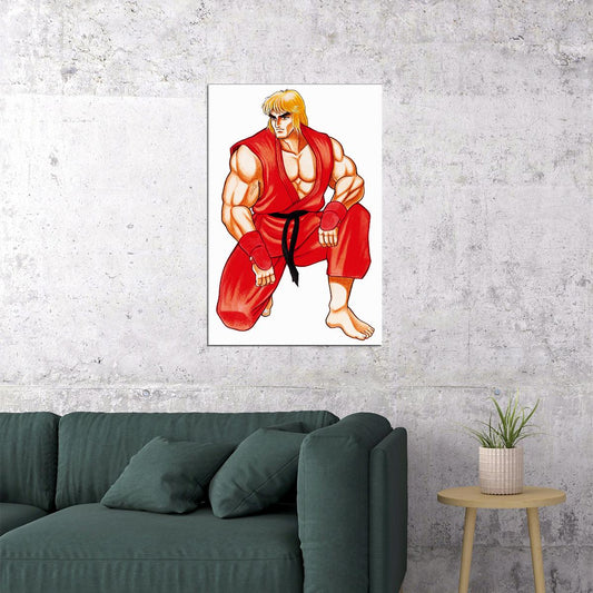 Street Fighter Ken Video Game Character Poster Wall Art Print Home Wall Decor - xonomax