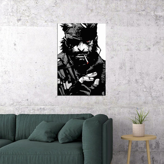 Metal Gear Classic Vintage Arcade Poster Wall Art Print Home Wall Decor - xonomax