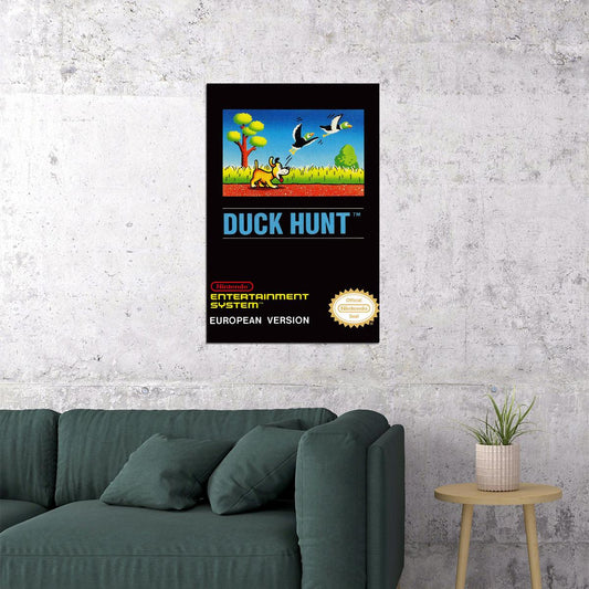 Duck Hunt Classic Vintage Arcade Poster Wall Art Print Home Wall Decor - xonomax