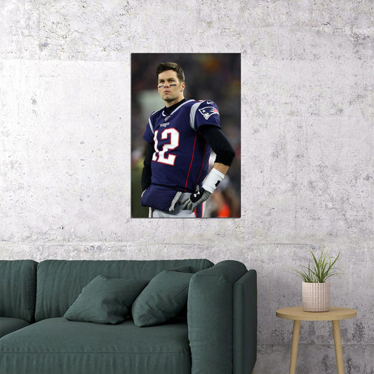 Tom Brady Celebrity American Football Sports Poster Wall Art Print Home Wall Decor - xonomax