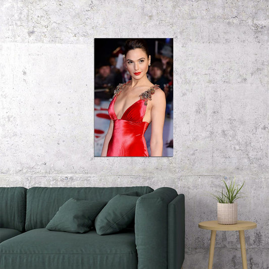 Gal Gadot Celebrity Movie Star Actor Artist Poster Wall Art Print Home Wall Decor - xonomax